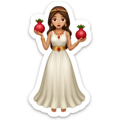 ejemplos diosa tanit vestimenta completa+ sticker