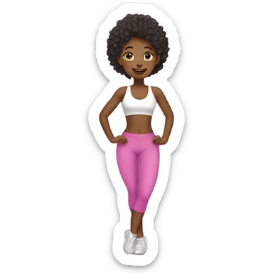girly gym/pilates sticker
