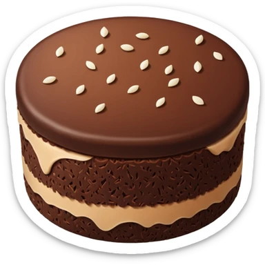 chocolate rice cake sticker