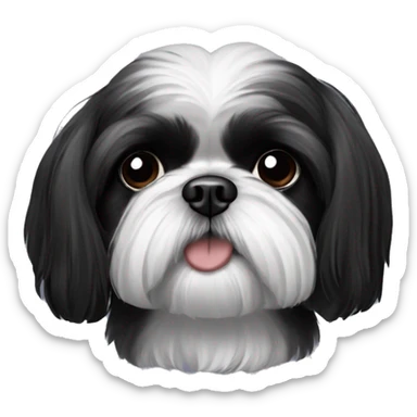 Shih tzu noir sticker