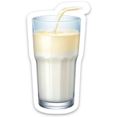 glass of glowing pure milk with divine light, spiritual nourishment sticker
