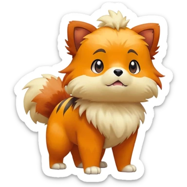 Growlithe Pokémon sticker