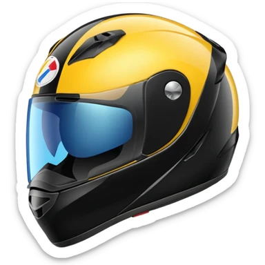 Crea un emoji de casco de moto sticker