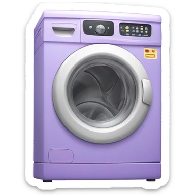 pastel purple Washing machine sticker