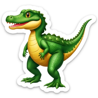 Cocodrilo Con Patas de pato sticker