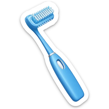 blue Toothbrush sticker