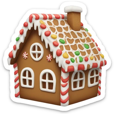 gingerbread house sticker