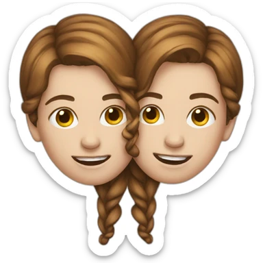 Conjoined-heads sticker