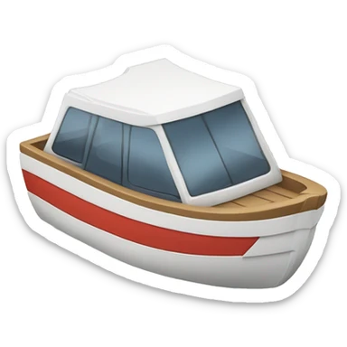 Car with a boat sticker