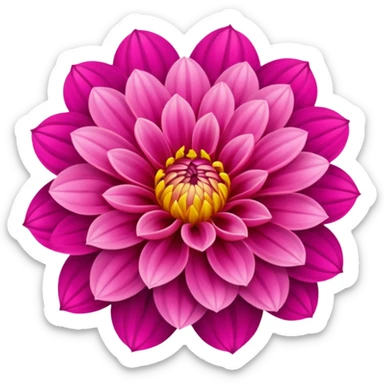 dahlia flower sticker