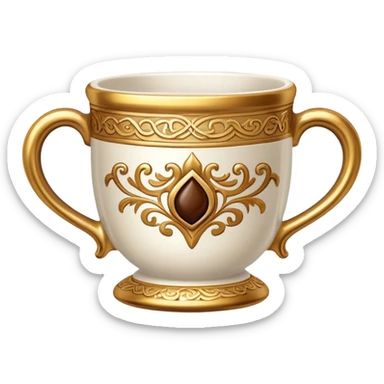 Saudi traditional coffee cup sticker