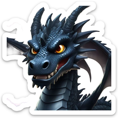 Onyx storm with dragon sticker