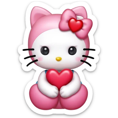 Hello kitty hearts sticker