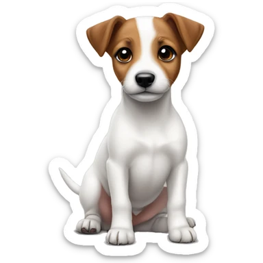 jack russell puppy sticker