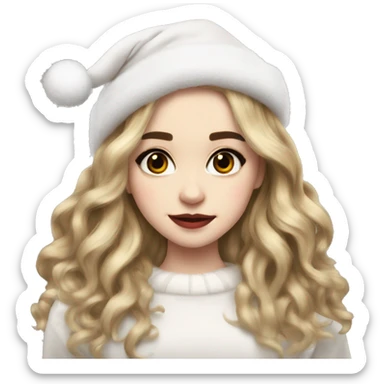 sabrina carpenter christmas ha sticker