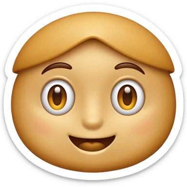 Create an emoji-style illustration of a tequeño, a traditional Venezuelan snack. It should look like a small, golden-brown, fried cheese stick with a smooth, slightly crispy exterior. Match modern emoji aesthetics sticker