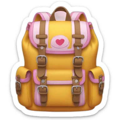 Girly backpack sticker