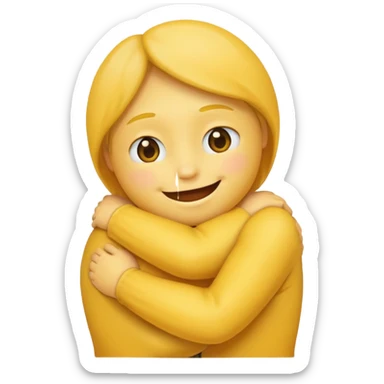 Make a emoji about a hug sticker