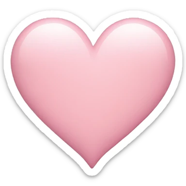 Light pink heart sticker