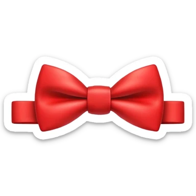 Red bow tie sticker