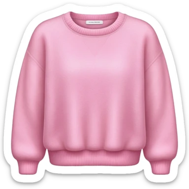 super realistic pink cashmere crop sweater isolated sticker