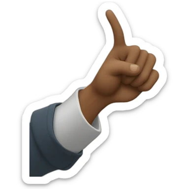 you finger pointing sticker