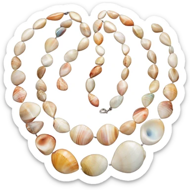 pula shell necklace  sticker