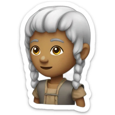 Kiyu qui marche sur Sélèste sticker