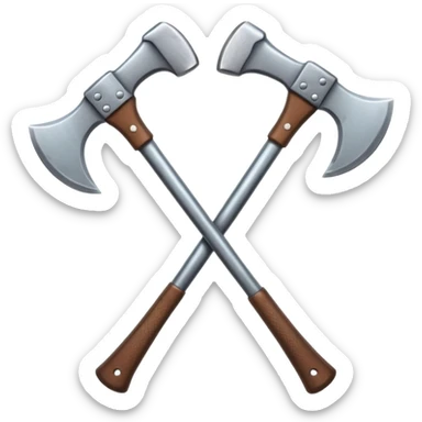 croisement de hache sticker
