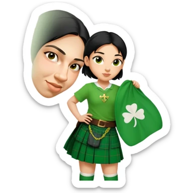 Wearing a Green Kilt sticker