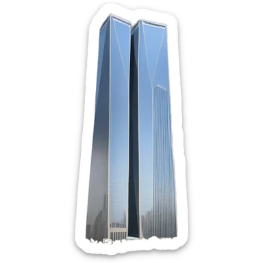 World trade center single tower sticker