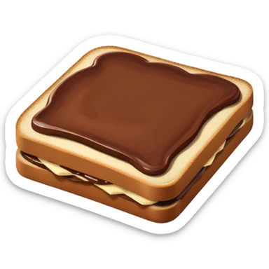 Nuttela mit brot sticker