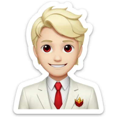 Lucifer Morningstar from Hazbin Hotel sticker