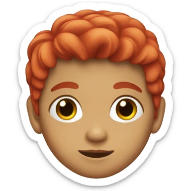 Niño pelirojo sticker