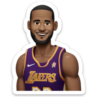 asian lebron james sticker