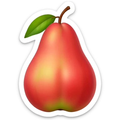 pear with red blush  sticker