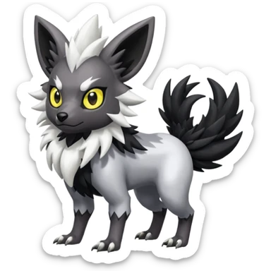 Shiny Zigzagoon-Absol-Trico-Hybrid (Full body) sticker
