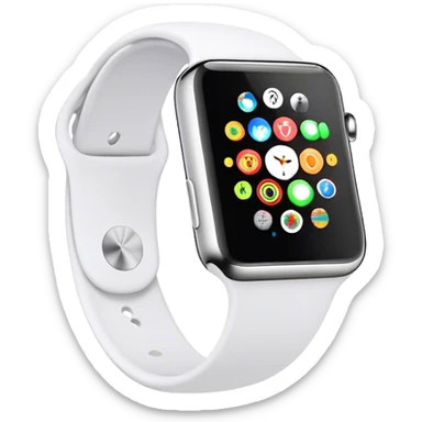 Apple Watch white sticker