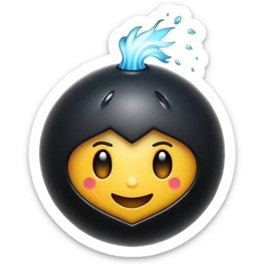 Crie um emoji de uma bomba sticker