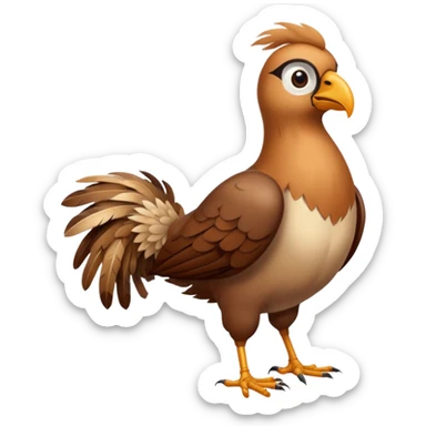 High resolution of   realistic full body bird distorted , no extra hybrid sticker