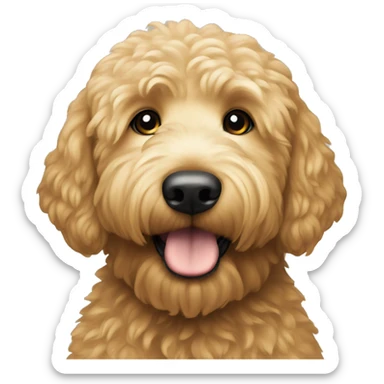 Golden doodle sticker