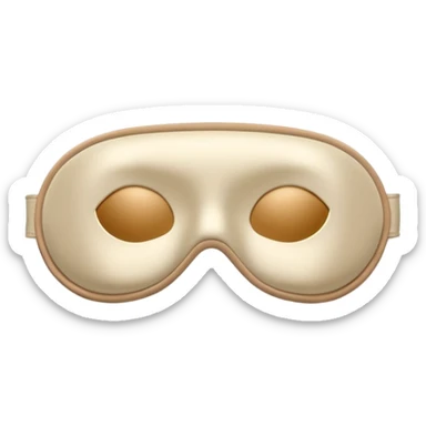 silk beige sleep mask sticker