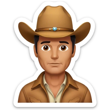 james garner cowboy sticker