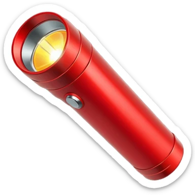 red flashlight sticker