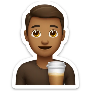 coffee drinker  sticker