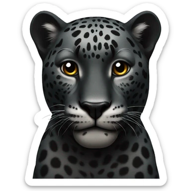 Black jaguar sticker