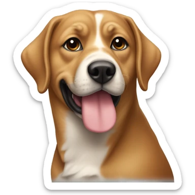 köpek maskeli kadın sticker