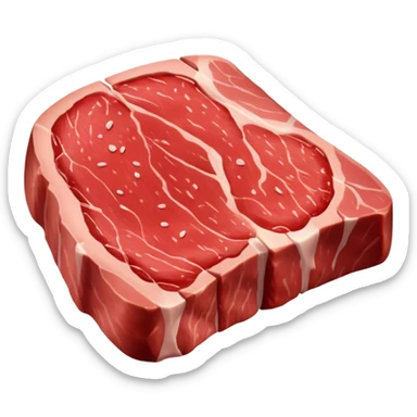 raw steak sticker