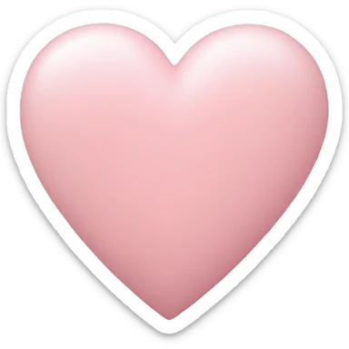 Asthetic light pink heart sticker