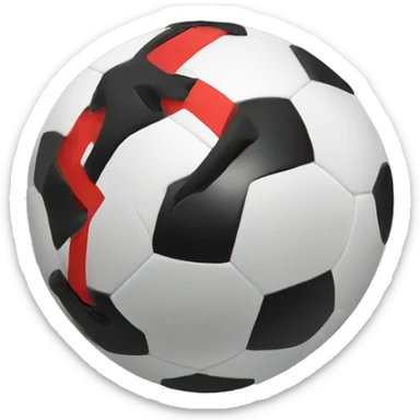 Kick-off in football/soccer sticker